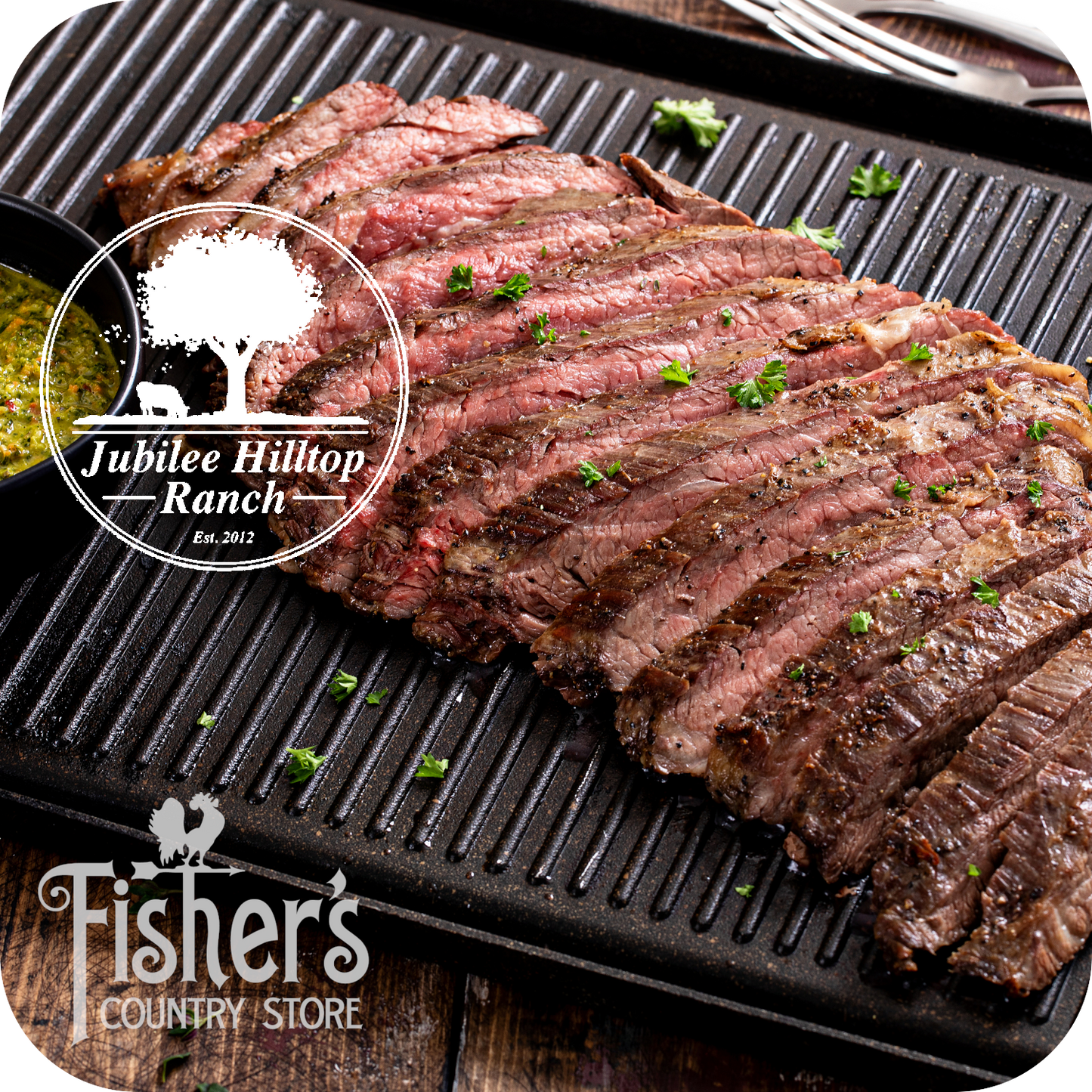 5 pk. JHR Local Beef Flank Steaks, 1.25 lb.* Frozen