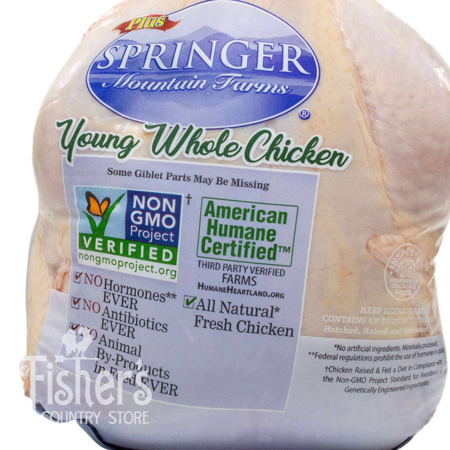 4-pk. Chicken, Whole Roasters $1.89/lb, 22 lb. Avg.