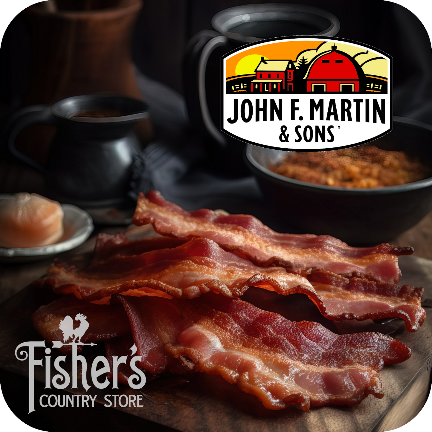 15 lb. John F. Martin Sliced Bacon