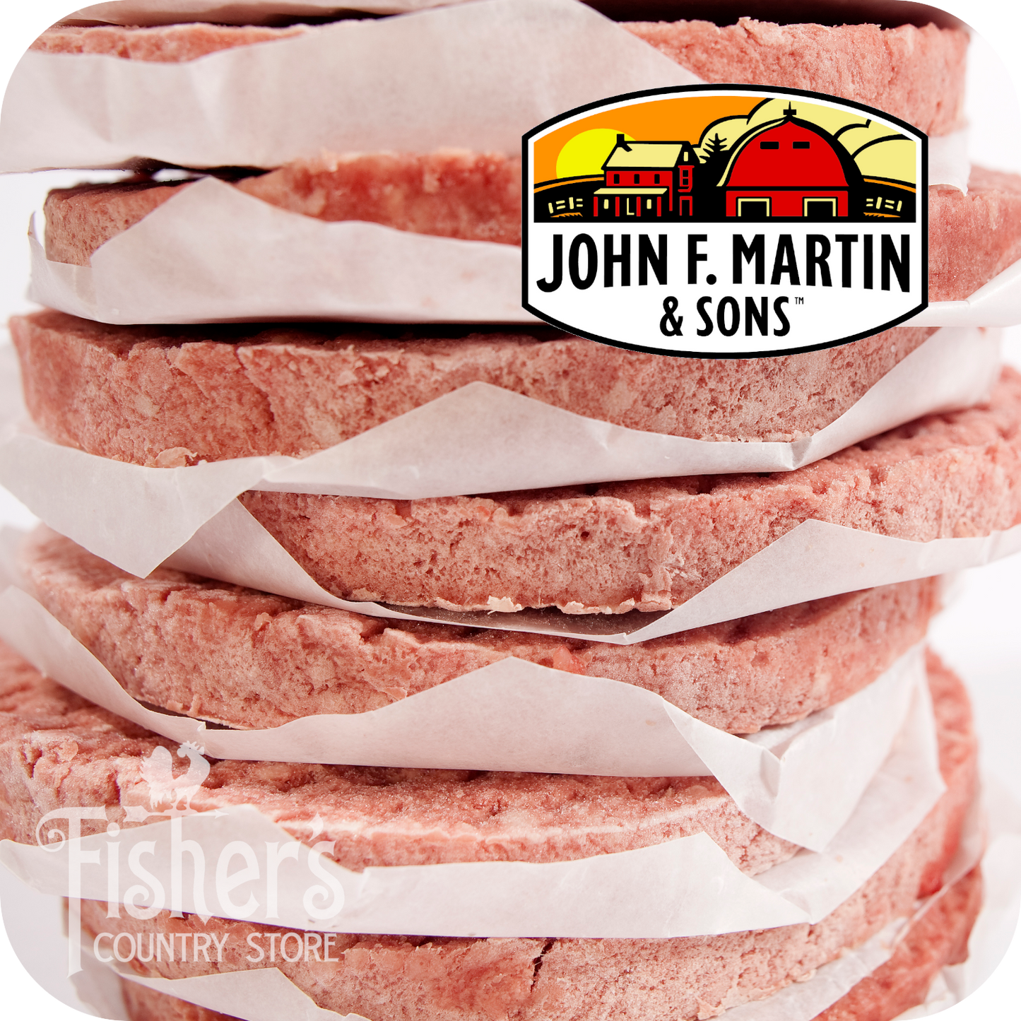 10 lb. Hamburger Patties 85% Lean