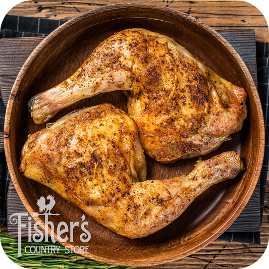 40 lb. Chicken, Leg Quarters (4/10 lb. Exact Weight)