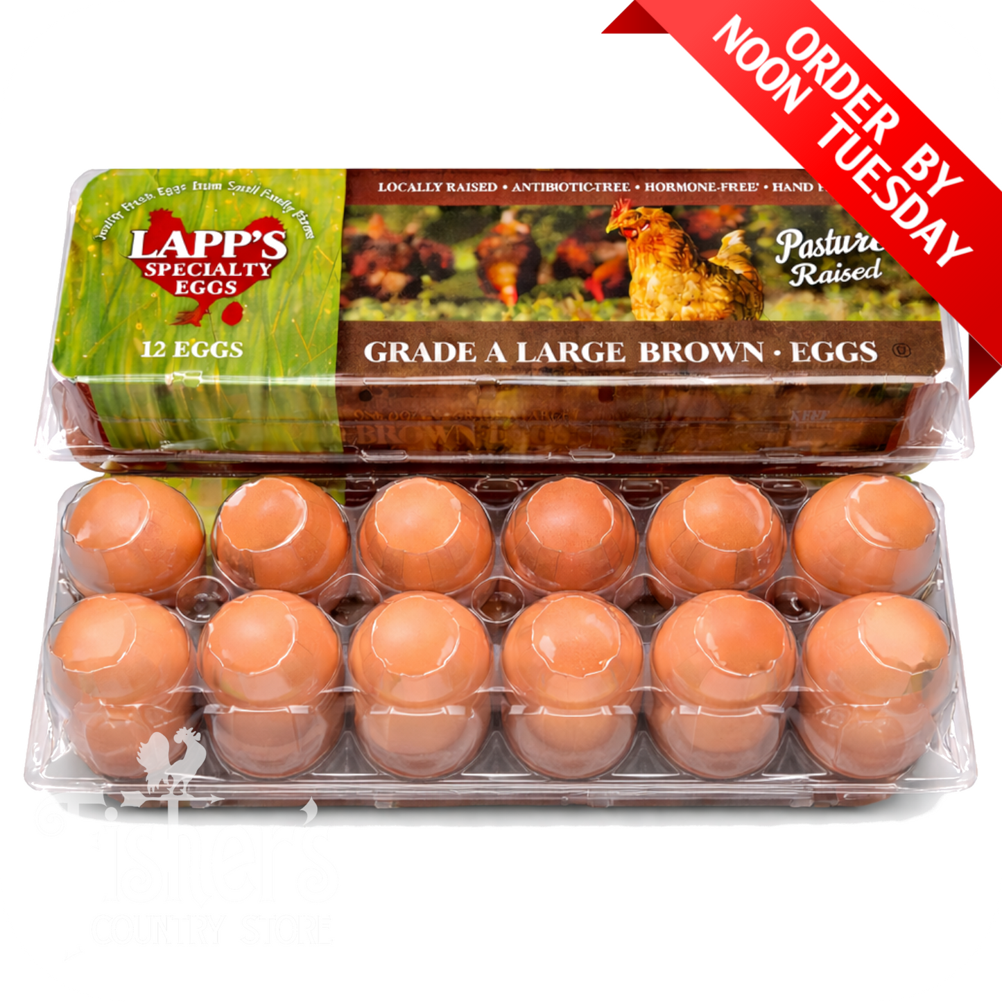 15 dz. Pasture Raised Brown Eggs