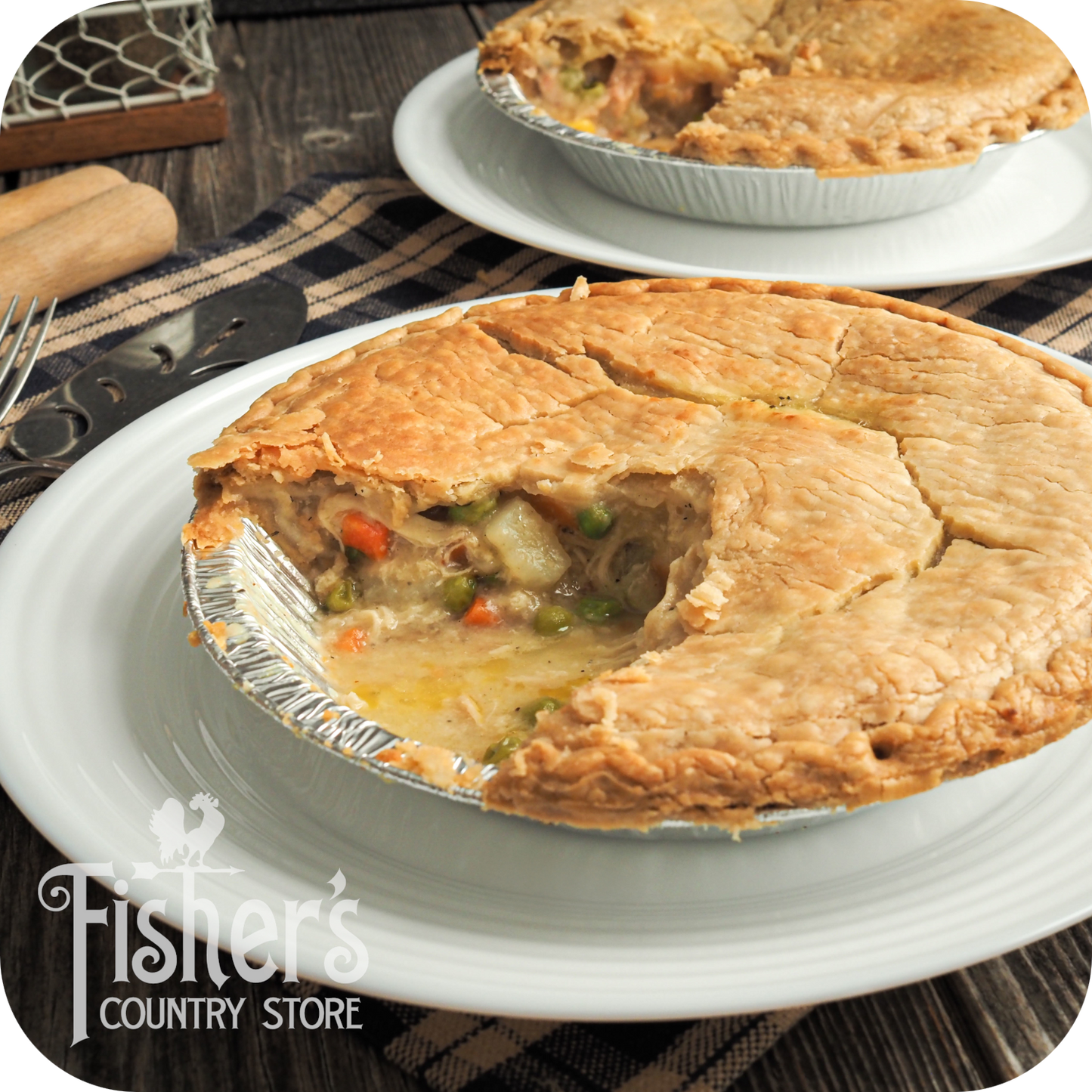 30 oz. Harvest Foods Chicken Pie, 8 in.