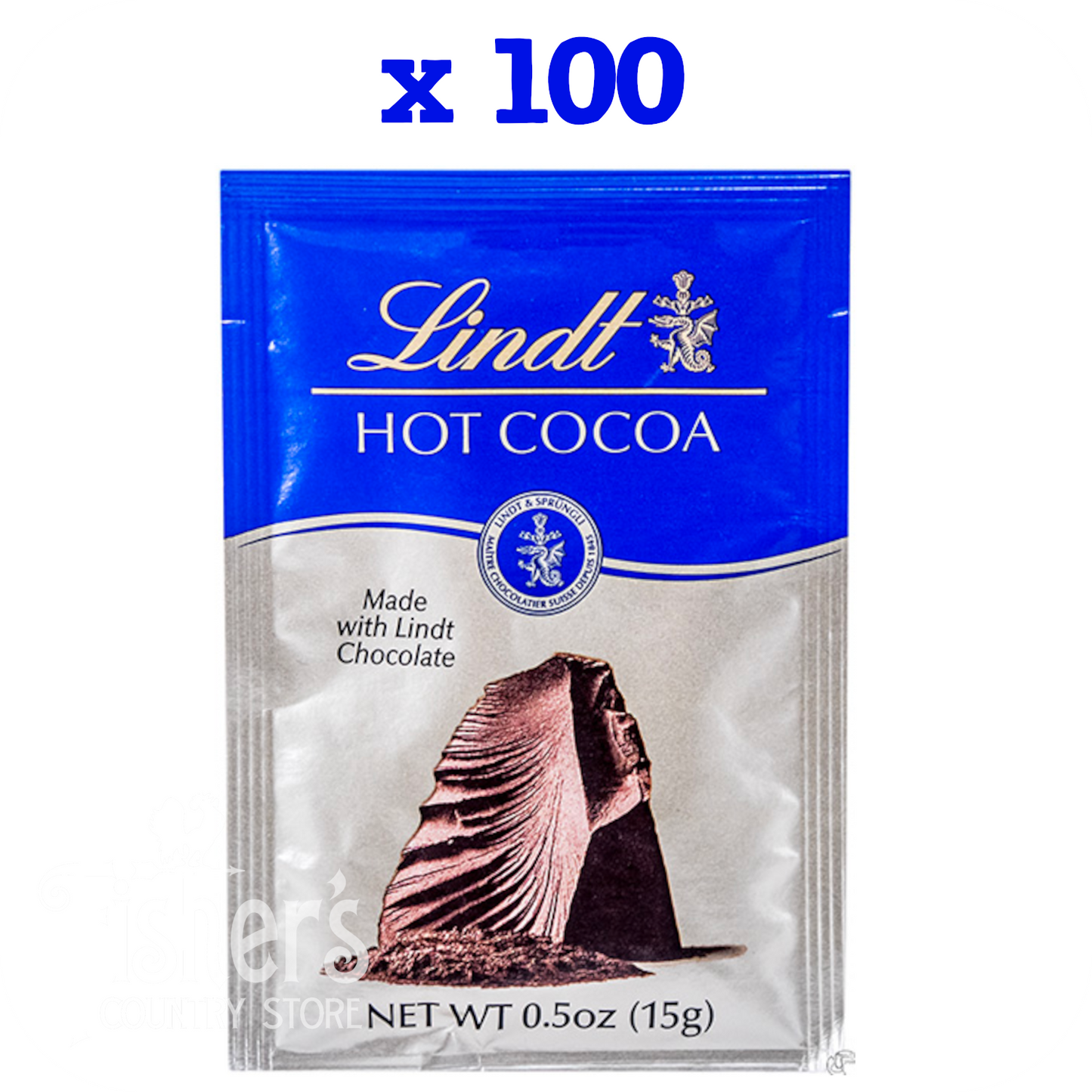 100/.5 oz. Lindt Hot Cocoa Pouches