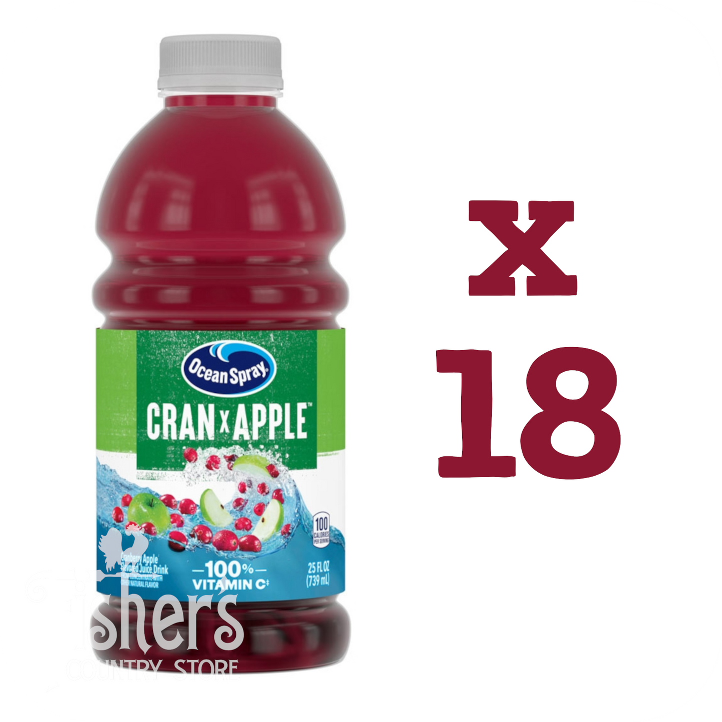 18/10 oz. Ocean Spray Cran-Apple Juice