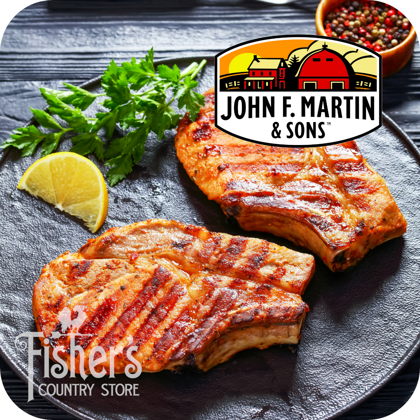 8 lb.* Smoked Pork Chops, 8/2-pk. $5.29/lb.