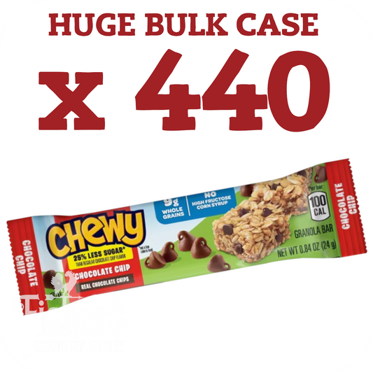 440/pk. Quaker Chewy Chocolate Chip Bar, .84 oz. BEST BY 8/18/25