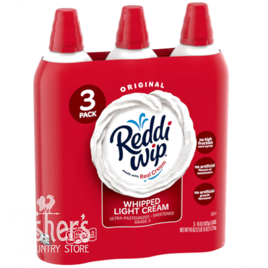 3/15 oz. Reddi Wip® Whipped Light Cream
