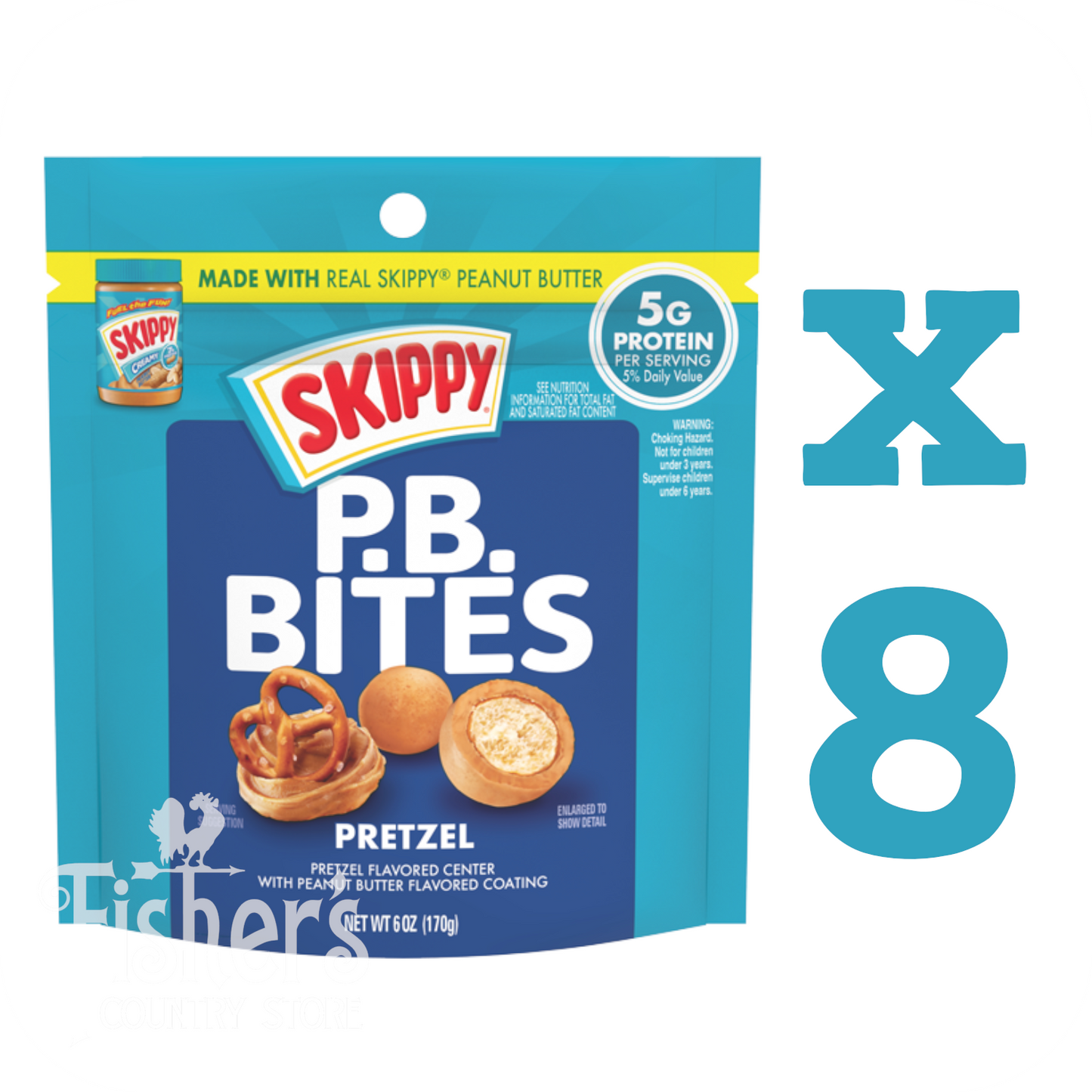 8/6 oz. Skippy Pretzel Peanut Butter Bites