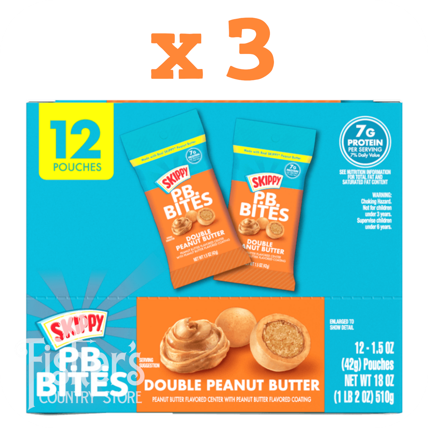 3/12 pk. Skippy Pretzel Peanut Butter Bites, 1.5 oz.