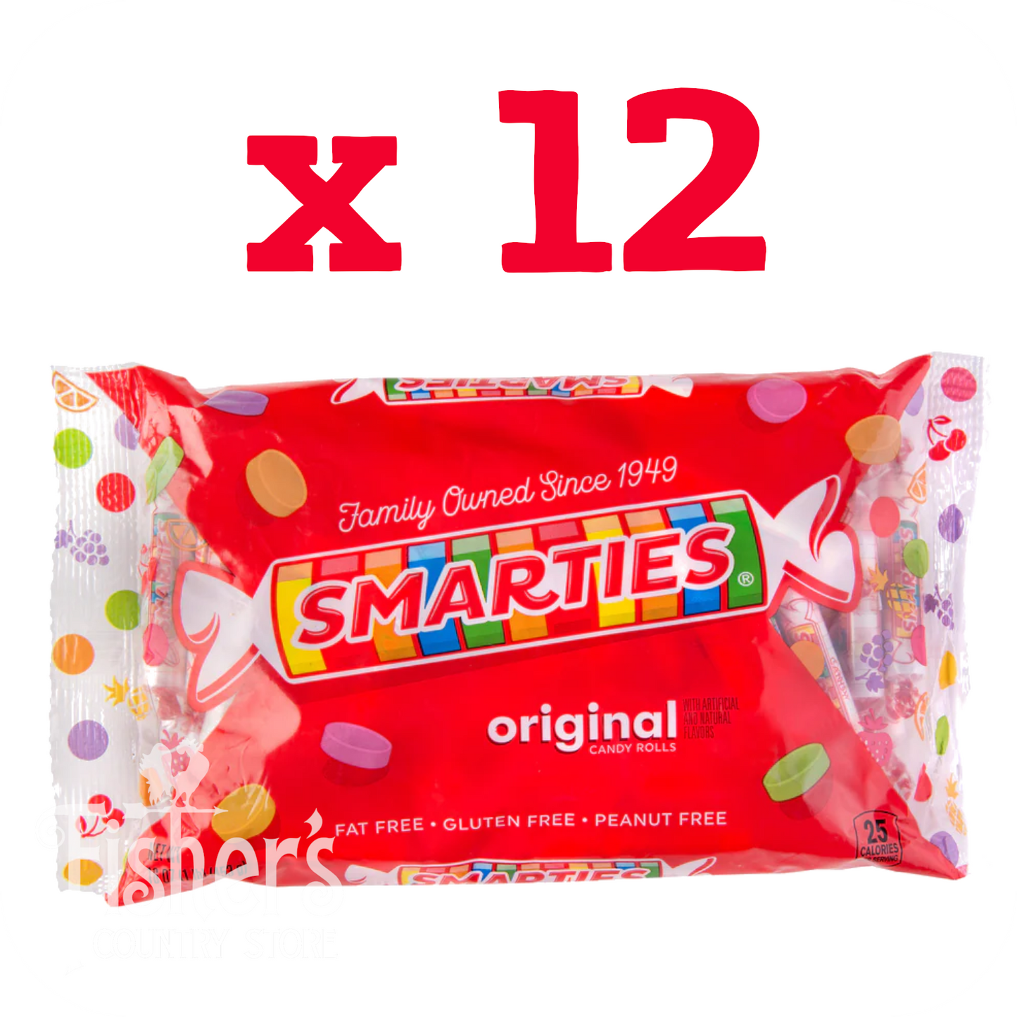 12/16 oz. Smarties Original Candy Rolls