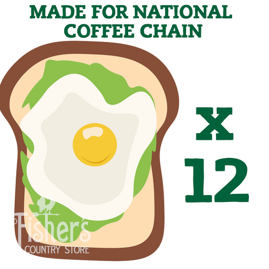 12/5.15 oz. Egg, Pesto, & Mozzarella Sandwich on Toasted Cheddar Onion Bun