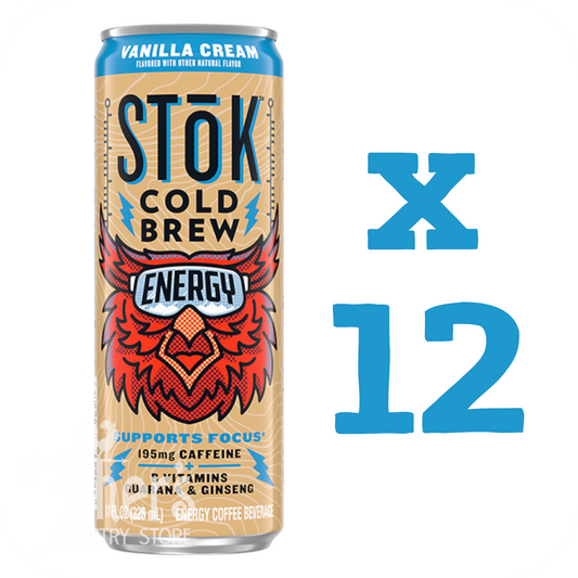 12/11 oz. Stok Cold Brew Energy Vanilla Cream