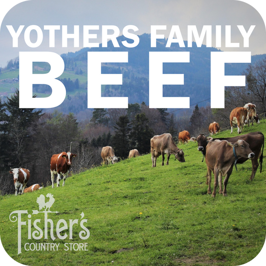 110-130 lb.* Yothers Family Local Beef Quarter - Cut, Wrapped, & Frozen $7.55/lb.