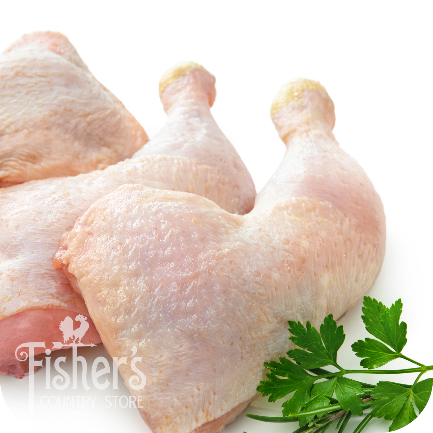 40 lb. Chicken, Leg Quarters (4/10 lb. Exact Weight)