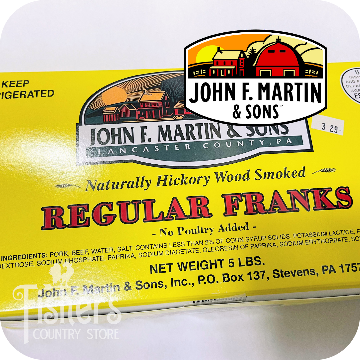 5 lb. John F. Martin Regular Franks