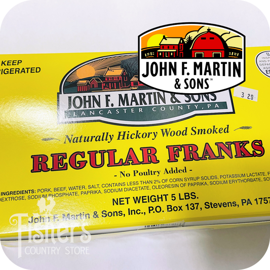 5 lb. John F. Martin Regular Franks